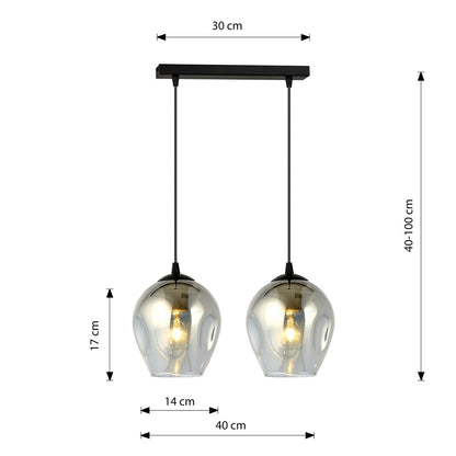 Istar 2 pendant light black/graphite