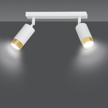 Hiro 2 ceiling spotlight white/gold