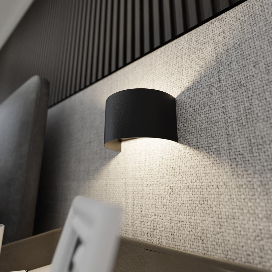 Fold wall lamp black