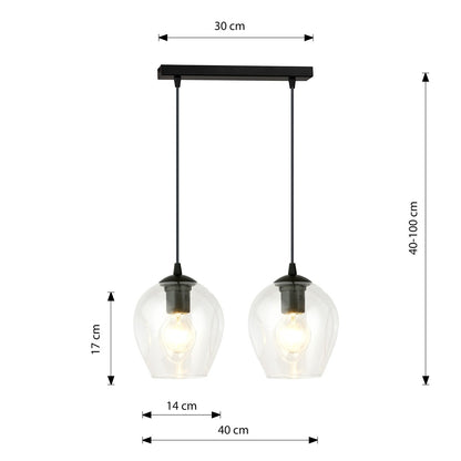 Istar 2 pendant light clear