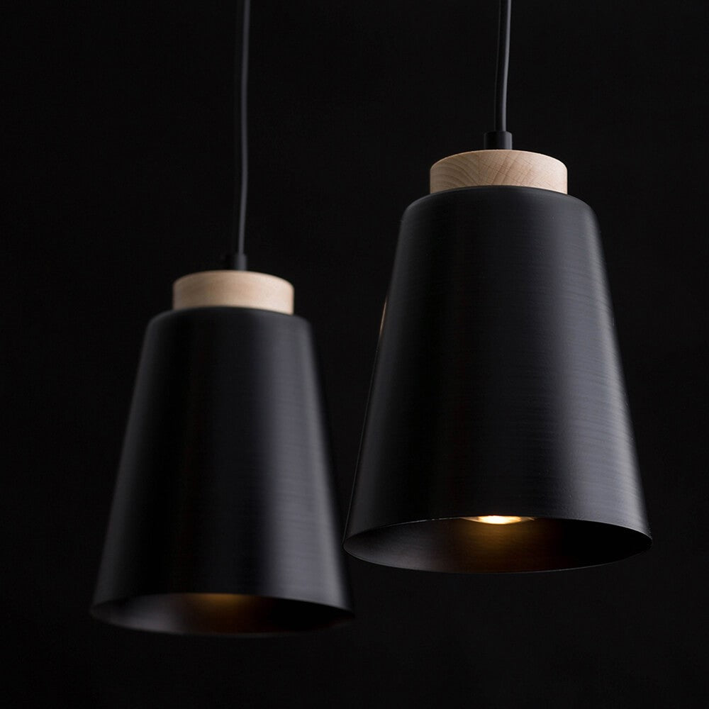 Bolero 2 pendant light black