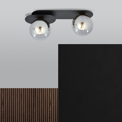 Plaza 2 ceiling lamp black/graphite