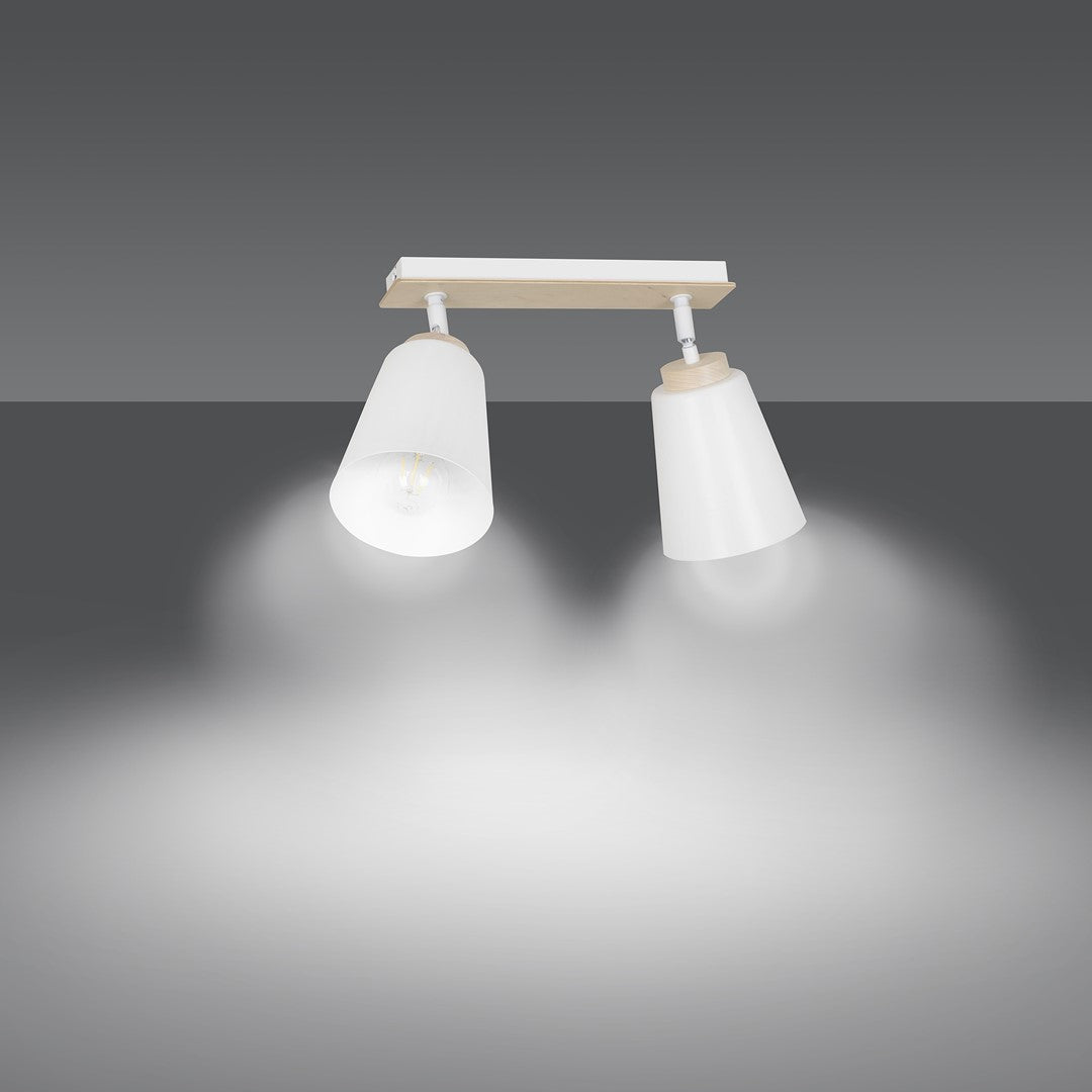 Atlas 2 ceiling spotlight white