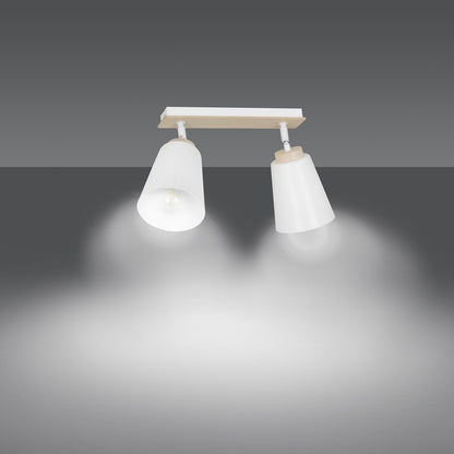 Atlas 2 ceiling spotlight white