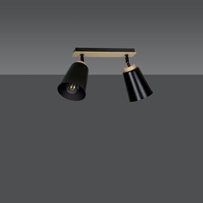 Atlas 2 ceiling spotlight black