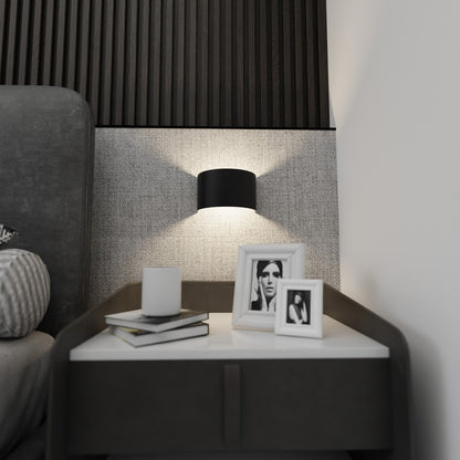 Fold wall lamp black