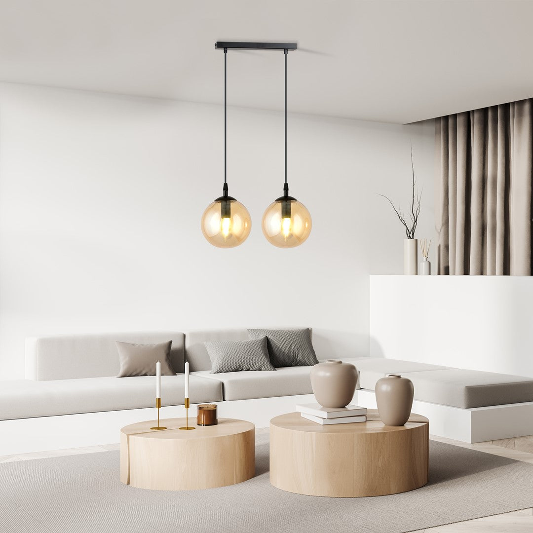 Cosmo 2 pendant light amber