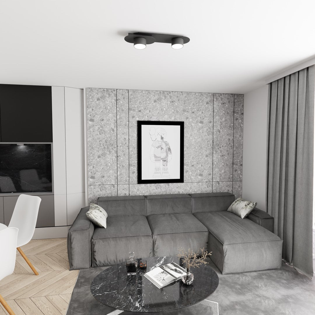 Stilo 2 ceiling lamp black