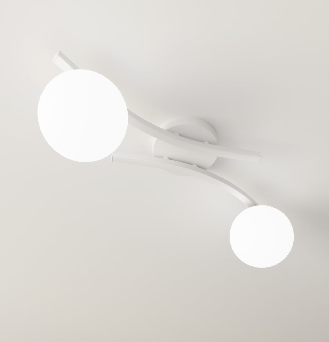 Opus 2 ceiling lamp white/opal