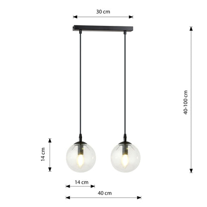 Cosmo 2 pendant light clear