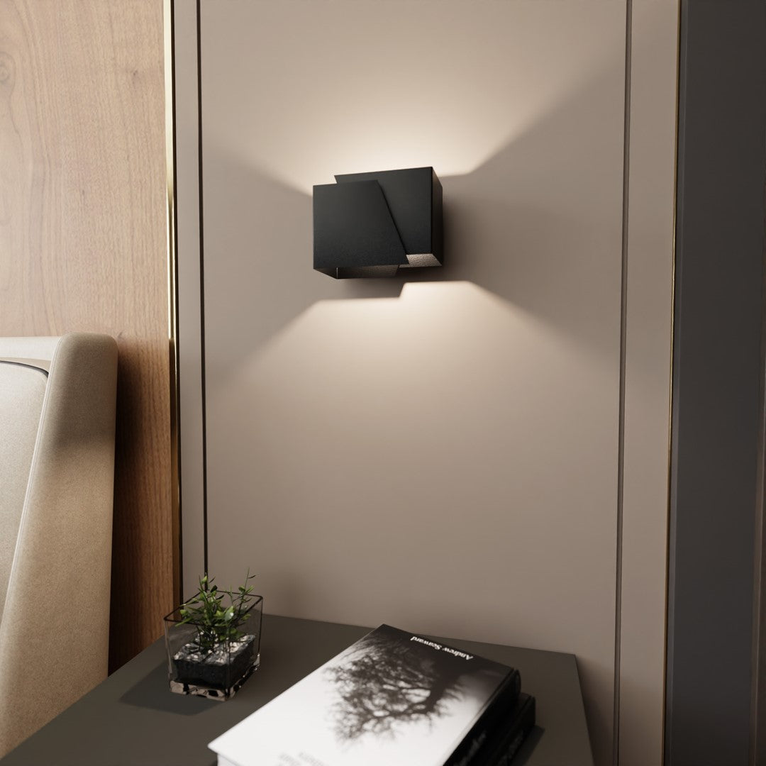 Frost wall lamp black