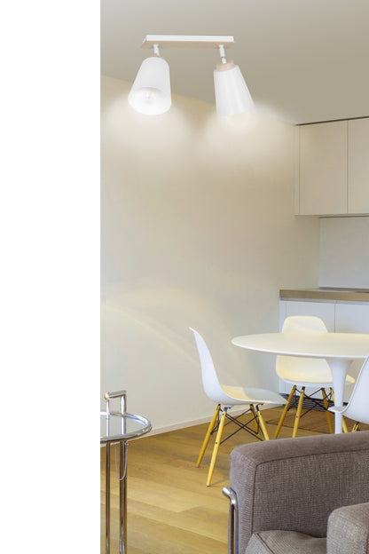 Atlas 2 ceiling spotlight white