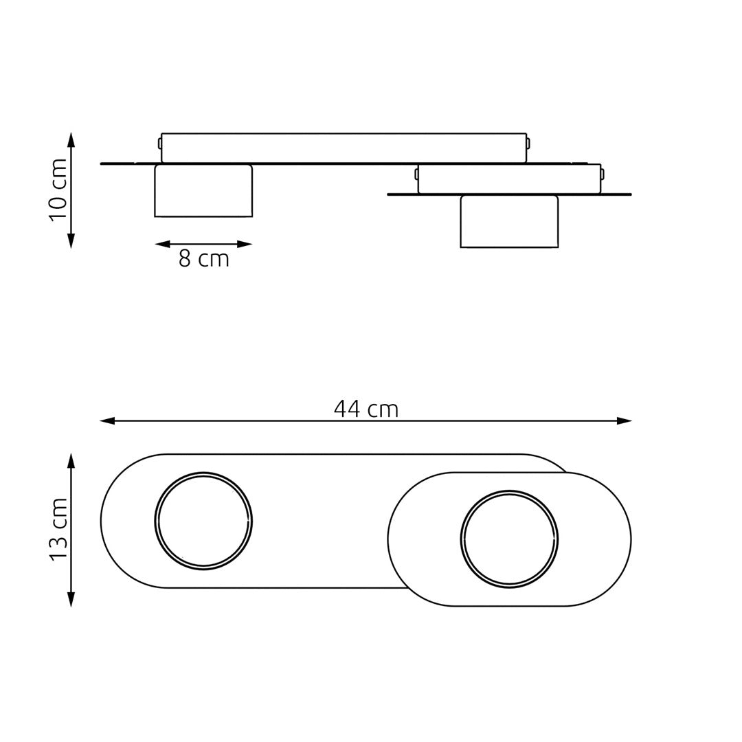 Stilo 2 ceiling lamp black