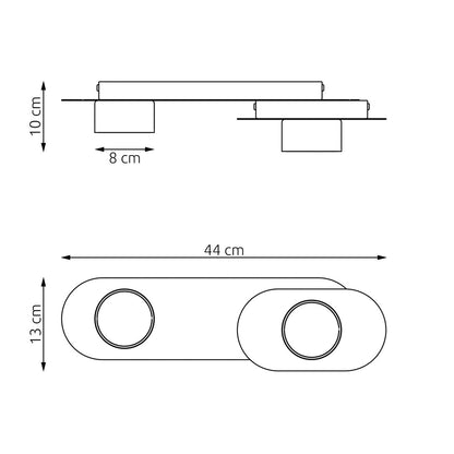 Stilo 2 ceiling lamp black
