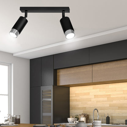 Hiro 2 ceiling spotlight black/chrome