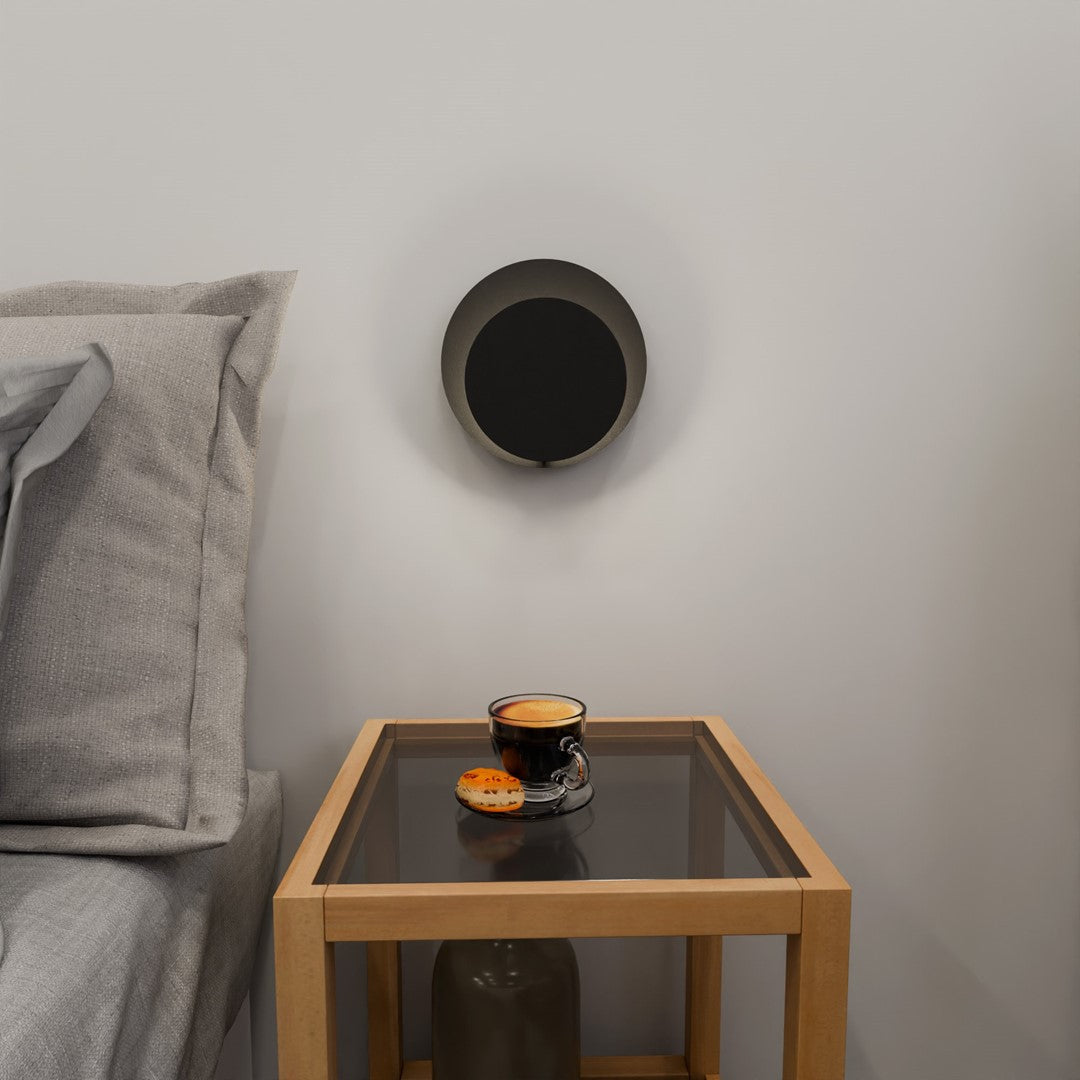 Circle 1c wall lamp black