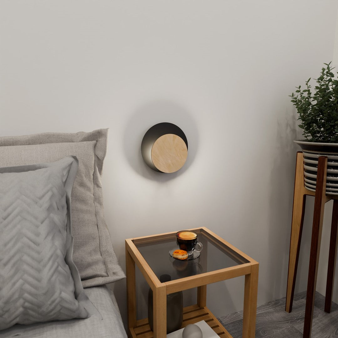 Circle 1a wall lamp black