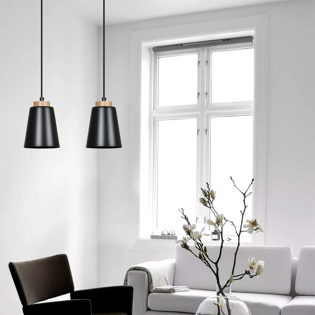 Bolero 2 pendant light black