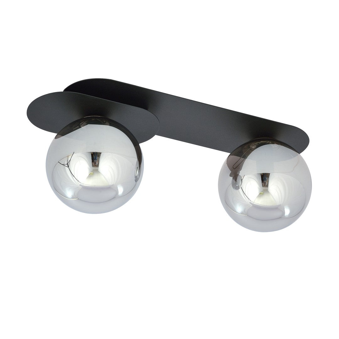 Plaza 2 ceiling lamp black/graphite