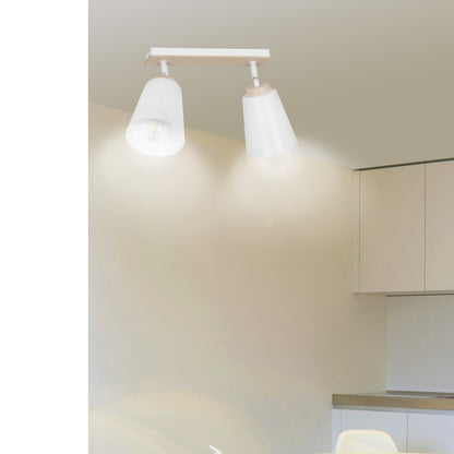Atlas 2 ceiling spotlight white