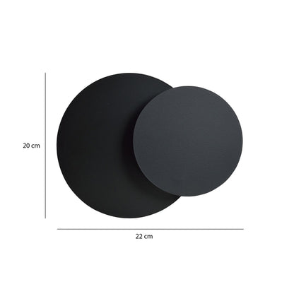 Circle 1c wall lamp black