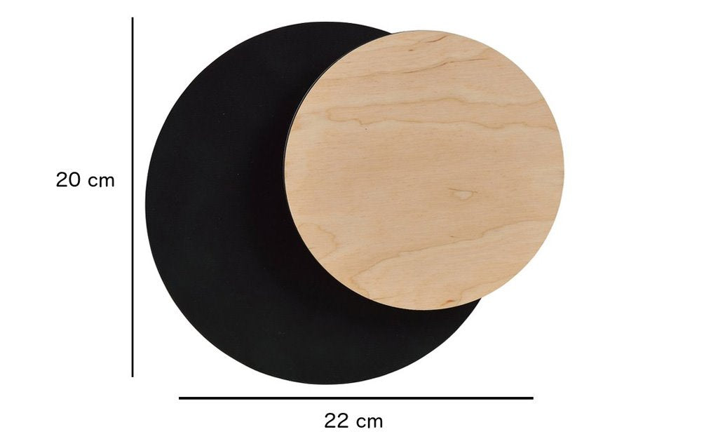 Circle 1a wall lamp black