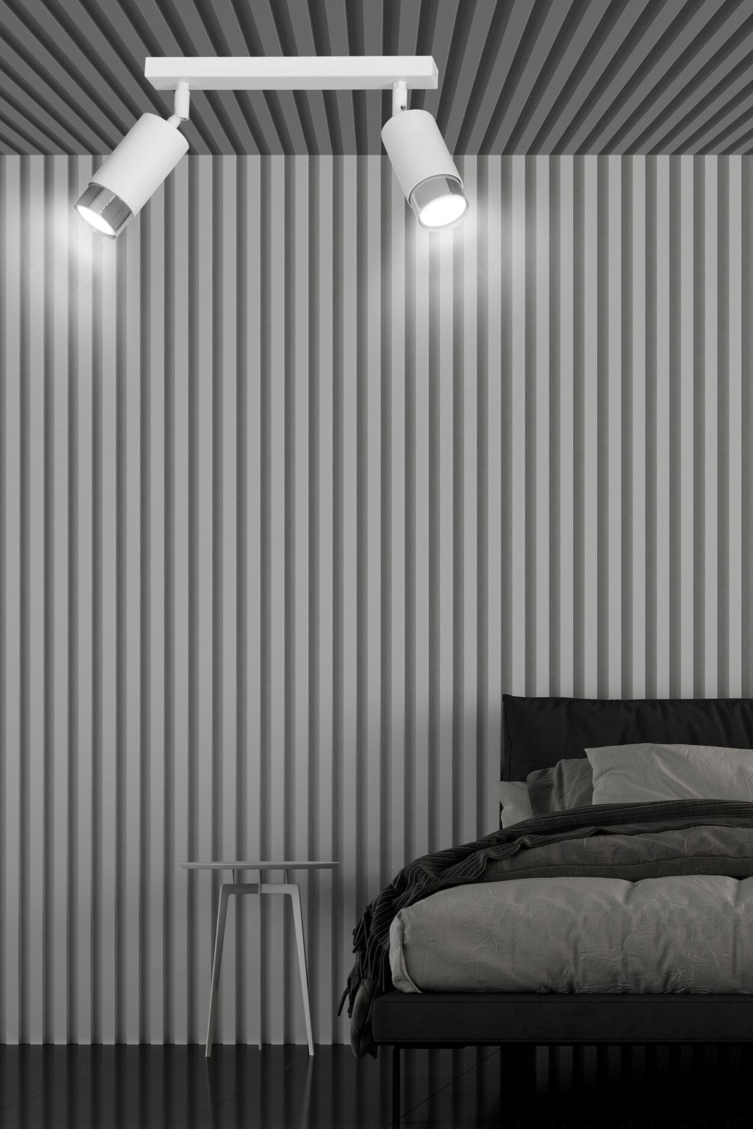 Hiro 2 ceiling spotlight white/chrome