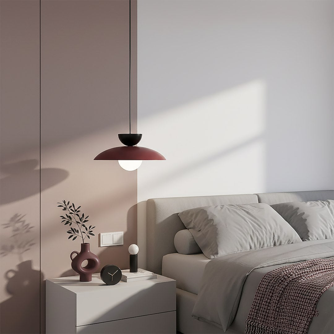 Mulan 1 pendant light burgundy/black