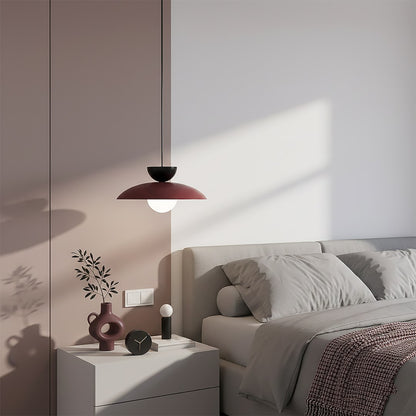 Mulan 1 pendant light burgundy/black