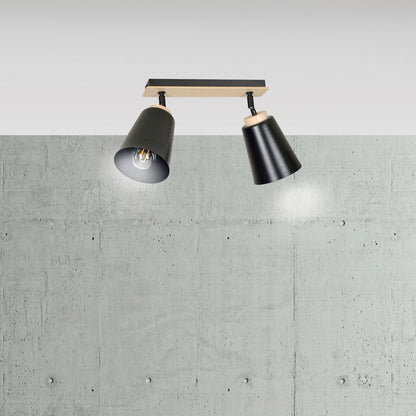 Atlas 2 ceiling spotlight black