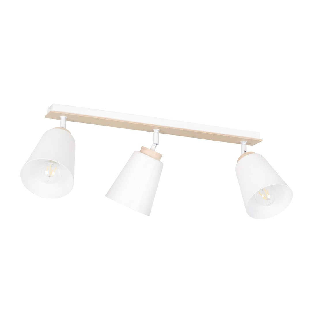 Atlas 3 ceiling spotlight white
