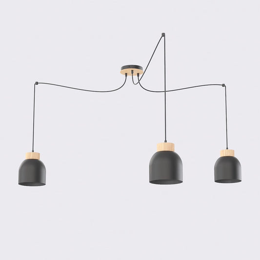 KRU 3 pendant lamp black