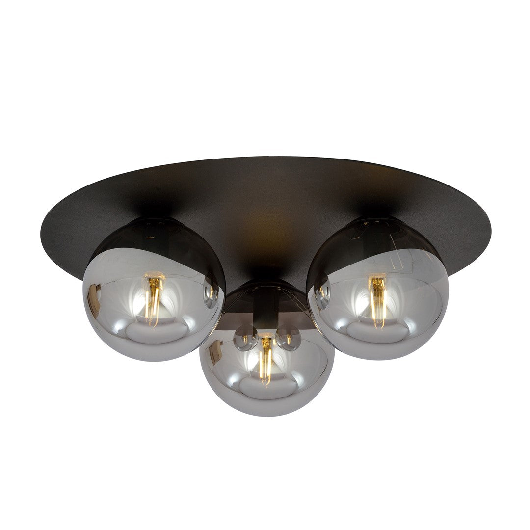 Solar 3 ceiling lamp black/graphite