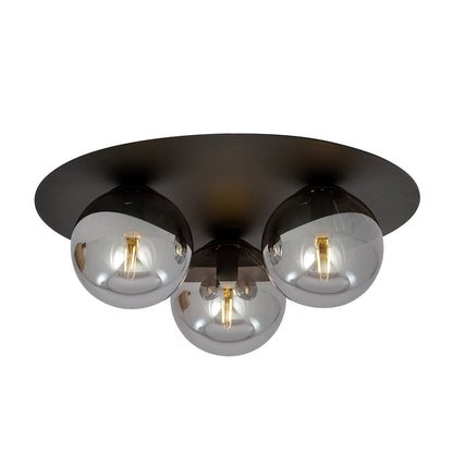 Solar 3 ceiling lamp black/graphite