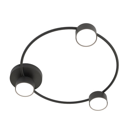 Lucio 3 ceiling lamp black