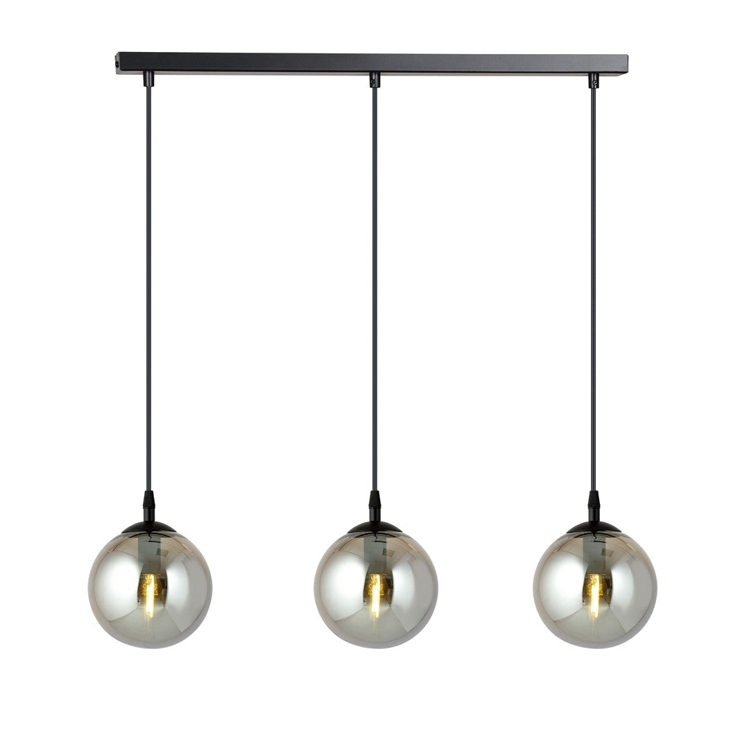 Cosmo 3 pendant light black/graphite