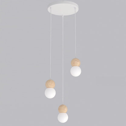 Loop 3 pendant light white
