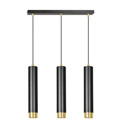 Kibo 3 pendant light blue/gold
