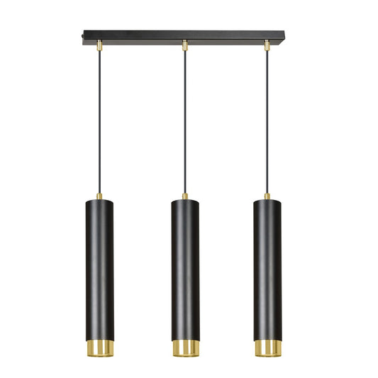 Kibo 3 pendant light blue/gold