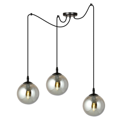 Gigi 3 pendant light graphite