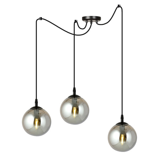 Gigi 3 pendant light graphite