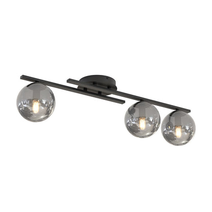 Kairo 3 ceiling lamp black/graphite