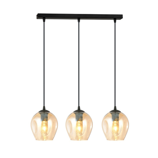 Istar 3 pendant light black/amber