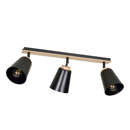 Atlas 3 ceiling spotlight black