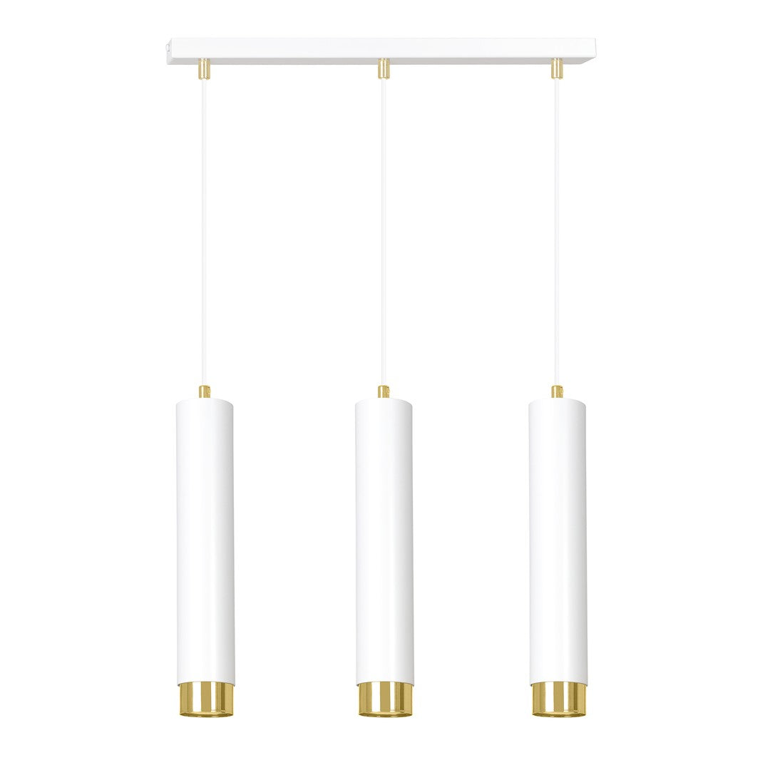 Kibo 3 pendant light white/gold