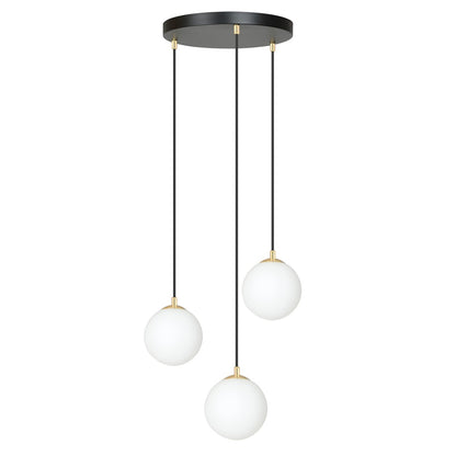 Royal 3 pendant light black
