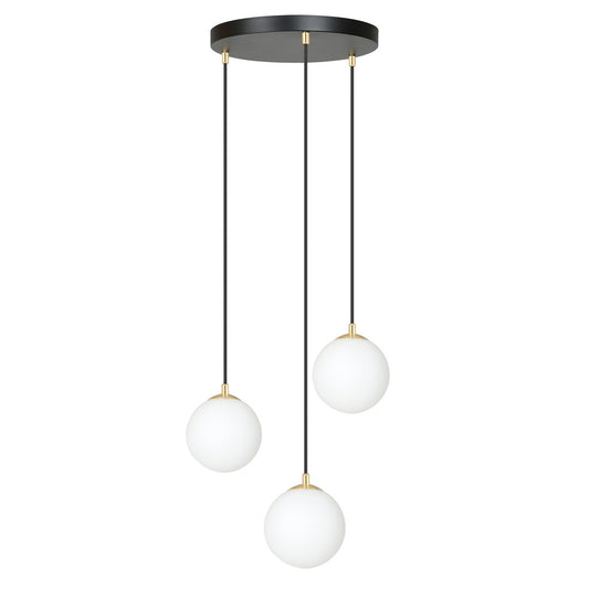 Royal 3 pendant light black