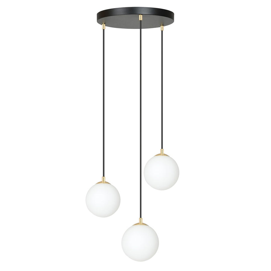 Royal 3 pendant light black