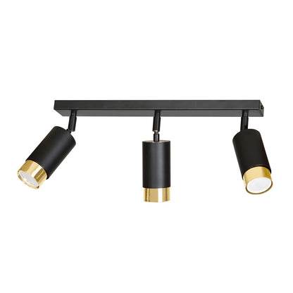 Hiro 3 ceiling spotlight black/gold
