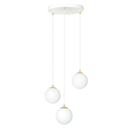 Royal 3 pendant light white